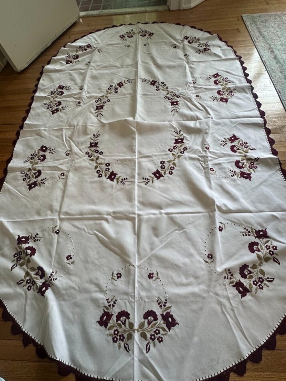Authentic Hungarian Embroidered Tablecloth, new, never used